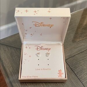 Disney Fine Silver Plated Earrings Minnie Mouse Stud Earrings